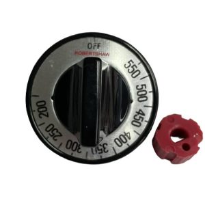 C-234 KNOB WITH RED INSERT, 200-550°